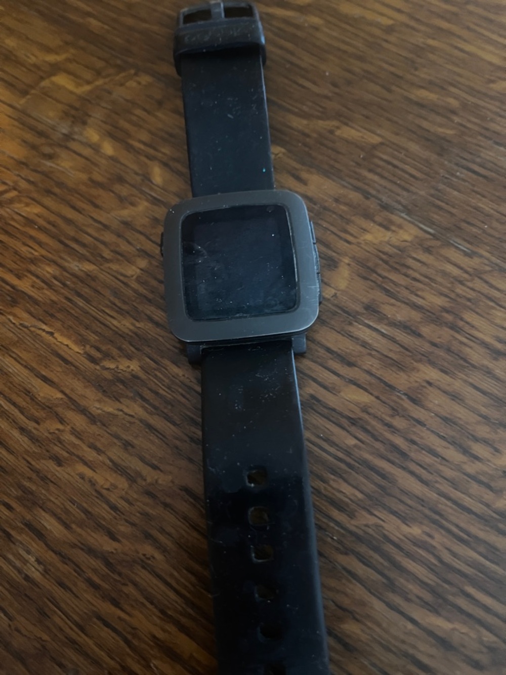 Black Unbranded Smart Fitness Watch with Silicone Band ? Working No Charger